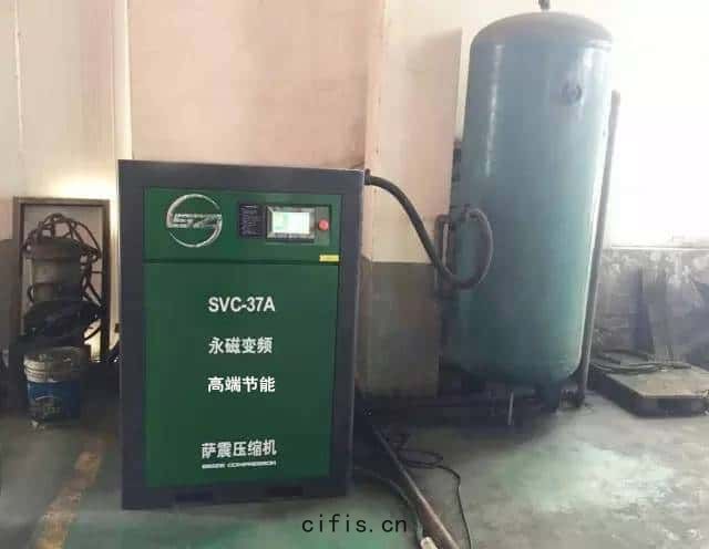 薩震(zhèn)37kw節能空(kōng)壓機