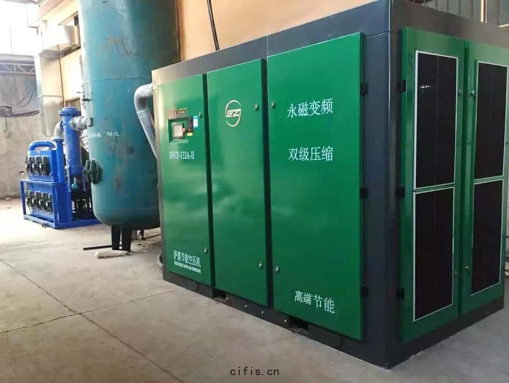薩(sà)震節(jié)能空(kōng)壓機(jī)客戶(hù)現場圖(tú)